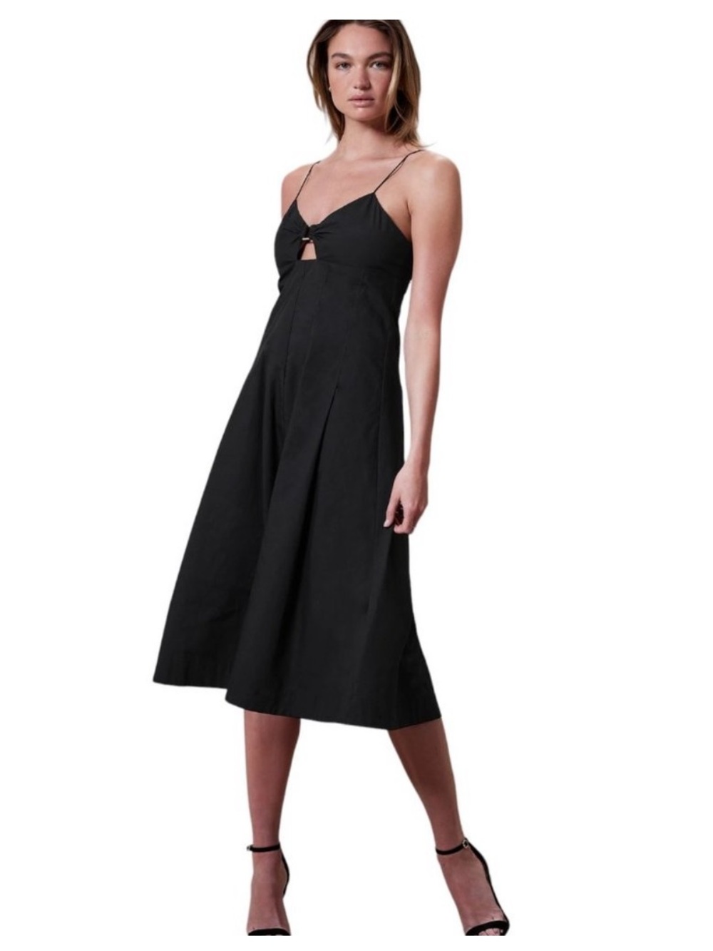 NWT black midi dress